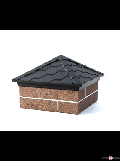 Колпаки на столбы полимерпесчаные (капельник) на 1.5 кирпича