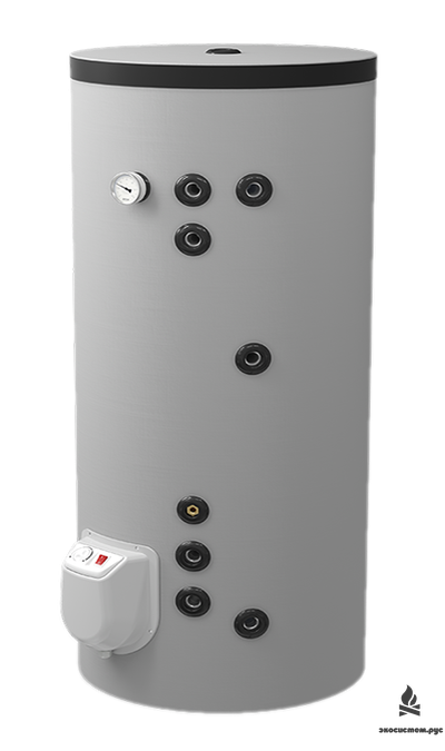 Комбинированный напольный водонагреватель 200л, с двумя теплообменниками, эмалированный