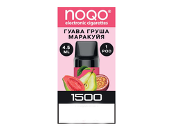 Картридж NOQO Basic Pod Гуава Груша Маракуйя Затяжек 1500