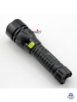 Фонарик для дайвинга Yupard-D44, Q5-260Lm, скольз.выкл /белый