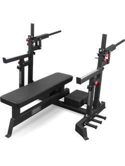 Скамья для жима пауэрлифтерская с механизмом подъёма штанги BRONZE GYM PARTNER AL-321