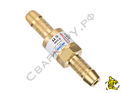 Клапан обратный огнепреградительный ацетилен-пропановый Messer TT91 FG ф9мм - ф9мм для рукава