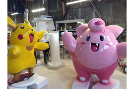Покемоны, большие ростовые фигуры из пластика (г. Москва)