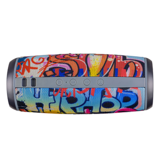 Bluetooth-колонка "HIP HOP" FM, microSD, USB, AUX, мощность 12Вт, 2600mAh, граффити