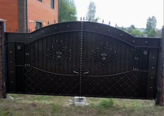 Металлические ворота - Арт 020