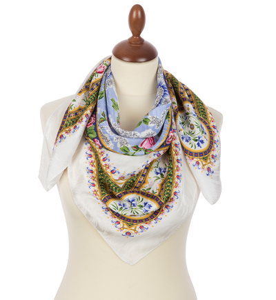 Павловопосадский платок Северные цветы 736-1