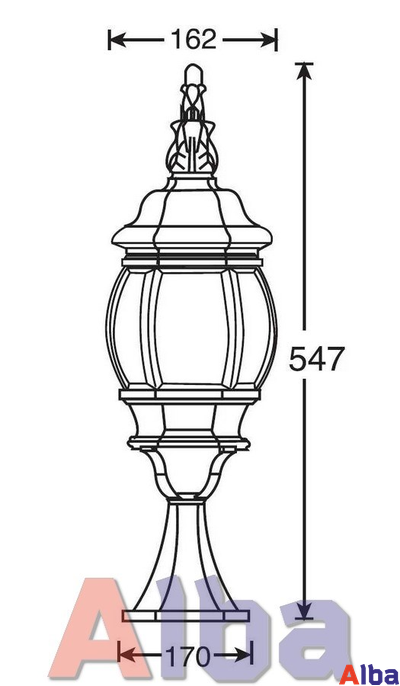 Садово парковый светильник America S 404 gold
