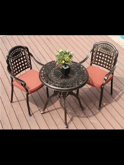 Кофейный комплект мебели из литого алюминия Vienna 2