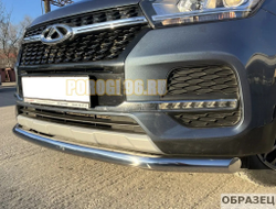 Защита переднего бампера Папа Тюнинг d60 для Chery Tiggo 4 Pro 2022-