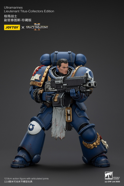 Тит, лейтенант Ультрамаринов (Warhammer 40k, Spacemarine II) - КОЛЛЕКЦИОННАЯ ФИГУРКА 1/18 Ultramarines Collectors Edition - Lieutenant Titus (JT01369) - JOYTOY