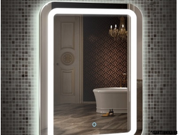 Зеркало для ванной комнаты Mixline Премьер Мальта 550х800 (ШВ) с LED подсветкой и сенсорным выключателем