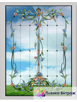 ВИТРАЖНАЯ ПЛЕНКА FL-48-1