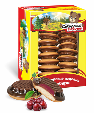 «БисквиШок» с желе со вкусом черешни