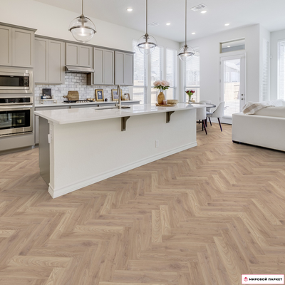 Ламинат Terhurne Herringbone Edition Английская ёлка Дуб Мезонет 32 класс толщина 10 мм с фаской 0.714 м2
