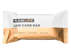 Батончик R.A.W.LIFE Low Carb Крем-Брюле 35 гр