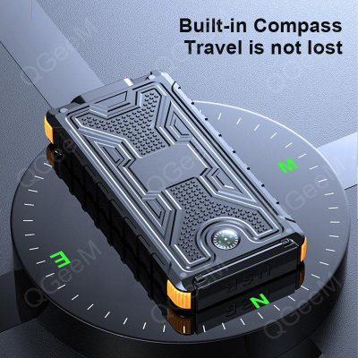 Power Bank 20000 мАч с солнечной панелью зарядки QGeeM