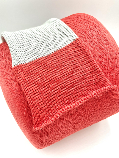 Servizi e Seta art. cottonsilk 55% Silk Mulberry (шёлк), 45% Organic Cotton (хлопок) Nm.2/48 2400 метров в 100 гр. цв. Salmone