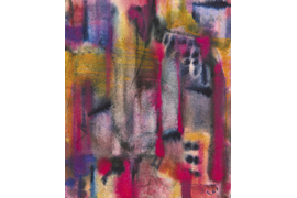 «Праздничная улица», 1975-1976 г., бумага, акварель, 31,4х26,5