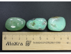 Хризопраз, галтовка в ассортименте, Австралия (22-28 мм, 10-13 г) №22719