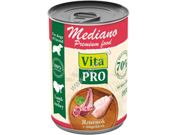 VITA PRO MEDIANO 400 г консервы для собак ягненок с индейкой кусочки в соусе
