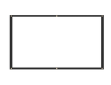 Экран (полотно) для проектора настенный (100 дюймов) белый