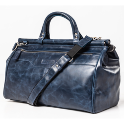 Кожаный саквояж Altamura Premium blue (арт. 4025-19)