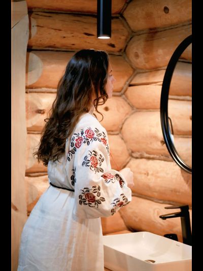 Платье рубаха "Розы"