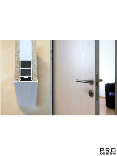 Комплект скрытой двери Pro DESIGN EGGER (дверь-невидимка в декоре ЛДСП EGGER) наружного открывания 2600 мм