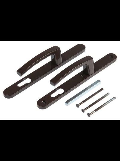 3-Болта 92-25 .Нажемнойм гарнитур для оконного профиля (Межкомнатная дверь ) Коричневый