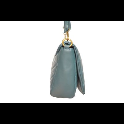 Сумка Leather Country бирюзовая плоская