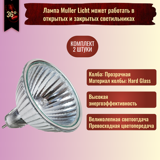 Галогенная лампа Muller Licht HLRG-550F/X 36° 50w Xenon 12v GU5.3 EXN/C