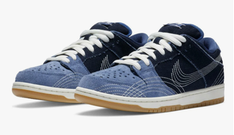 Nike SB Dunk Low Denim Sashiko Арт 2 сбоку