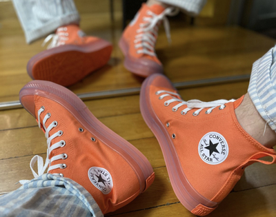 Converse all star orange store