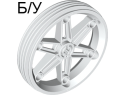 ! Б/У - Wheel 61.6mm D. x 13.6mm Motorcycle, White (2903 / 290301) - Б/У