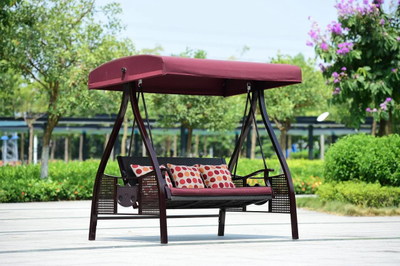 Качели садовые Rio из искусственного ротанга