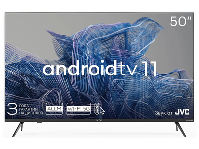 Телевизор KIVI 50U750NB 50", Smart, Google ATV, 4K UHD  Черный