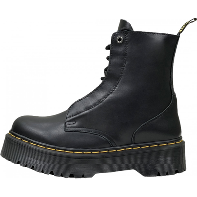 Dr Martens Sinclair Milled Smooth Leather Platform Black