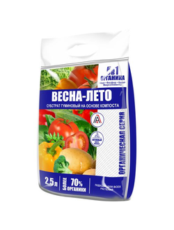 "Весна-Лето" 4-4-4 субстрат гуминовый, 2,5 л
