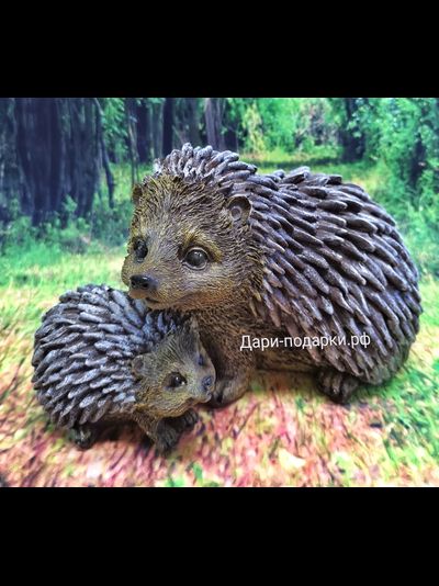 ЁЖИХА С ЕЖОНКОМ 13*22см   0,8кг   полистоун Россия 1087//012526