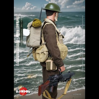 Британский солдат времен Второй Мировой (Франция 1940 - Сингапур 1942)  - Коллекционная ФИГУРКА 1/6 World War II British Infantry France 1940 -Singapore 1942 (UD9039) - UJINDOU