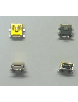 Разъем miniUSB № 7 5pin универсал, для телефонов, планшетов, MP3, MP4
