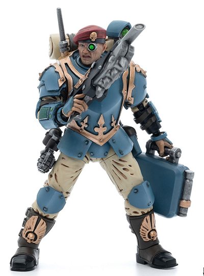 Имперская гвардия - Отпрыски Темпестус - медик (Warhammer 40k) - КОЛЛЕКЦИОННАЯ ФИГУРКА 1/18 Astra Militarum Tempestus Scions Command Squad Medic (JT5154) - JOYTOY