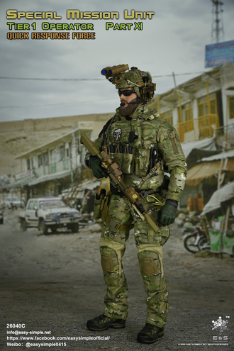БОЕЦ СИЛ СПЕЦИАЛЬНЫХ ОПЕРАЦИЙ США - Коллекционная ФИГУРКА 1/6 scale SMU Tier 1 Operator Part XI Quick Response Force (26040C) - Easy&Simple