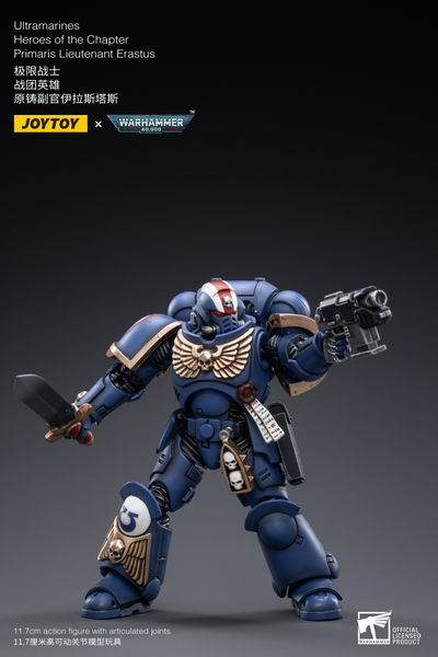 Ультрамарин Примарис лейтенант Эрастус (Warhammer 40k) - КОЛЛЕКЦИОННАЯ ФИГУРКА 1/18 scale Primaris Lieutenant Erastus (JT2481) - JOYTOY
