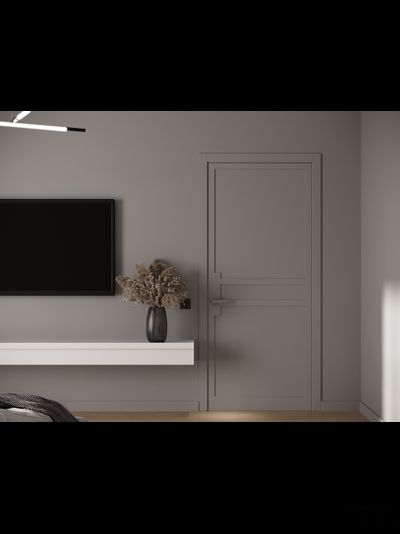 Межкомнатные двери Archi Line Горизонт высота 2400 мм, ширина 900 мм, каркас 42 мм наружного открывания