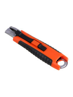 ЕРМАК Нож выдвижной с пружиной, PS+TPR, 61x19x0.6мм, арт.2, 12 штук