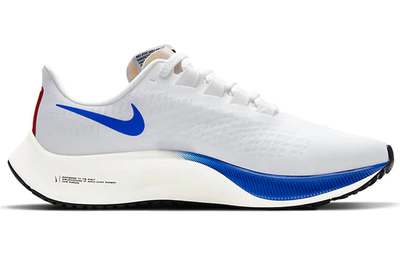 Купить в спб белые Кроссовки Nike Air Zoom Pegasus 37 Premium White Game Royal CQ9908-100