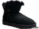 UGG W CLASSIC ULTRA С ПУГОВИЦЕЙ BLACK (36-40)