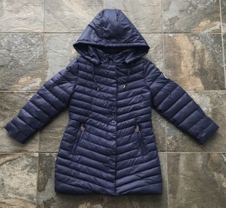 М.1850 Пальто Moncler стеганное  темно синее (146,152,158,164)