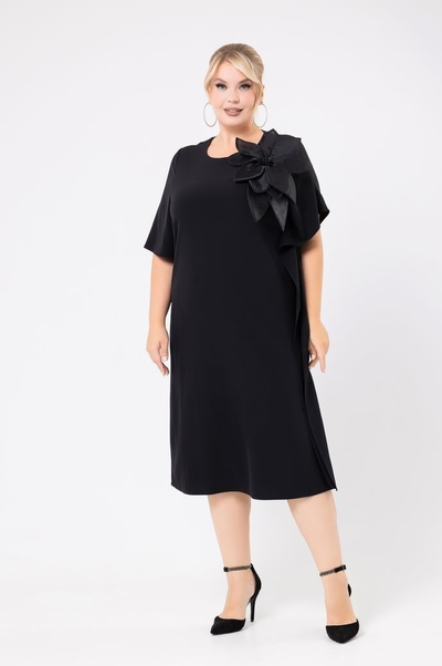 Платье 132908 чёрный 54,56,58р